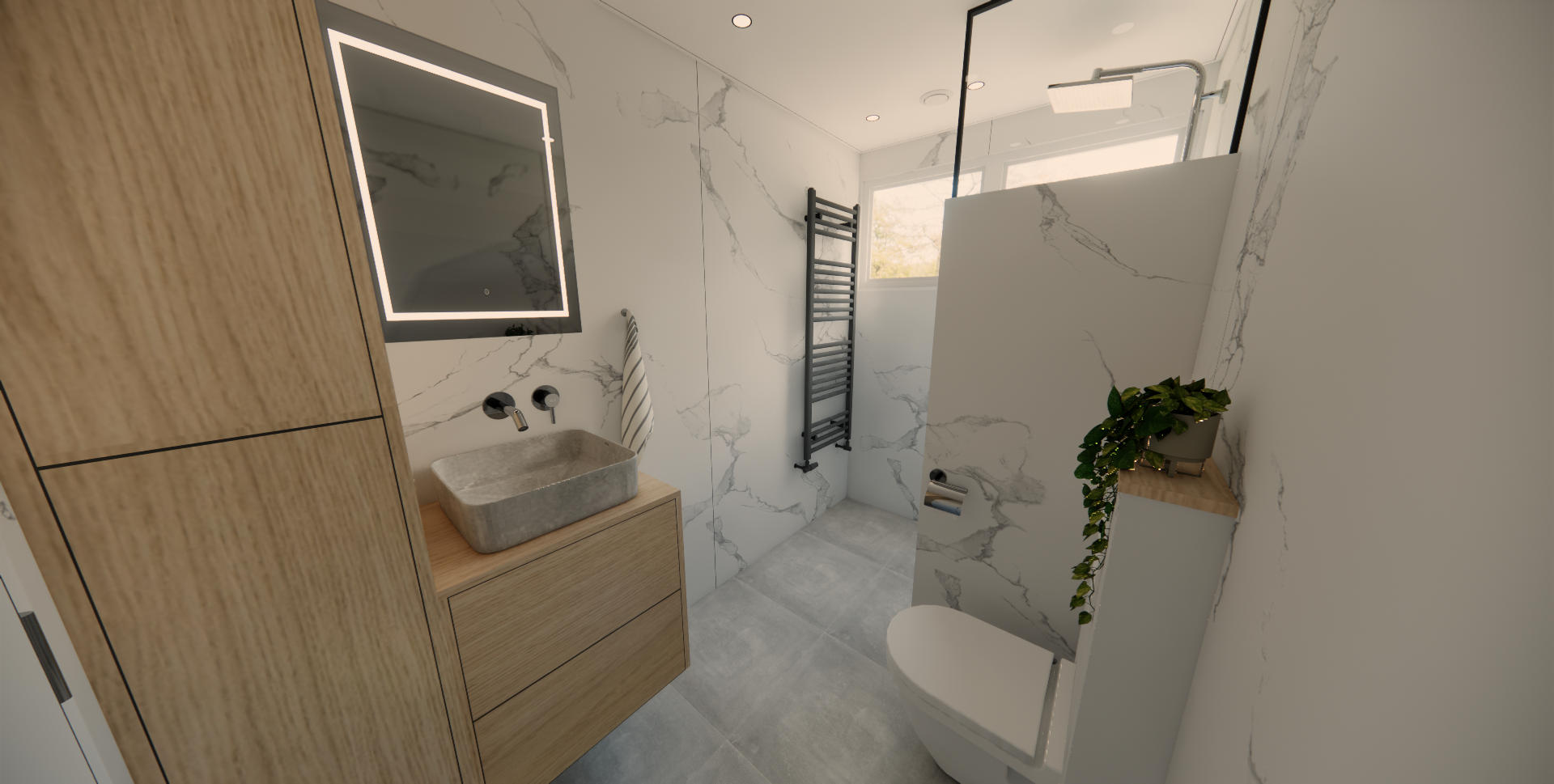 renders badkamer meubel fam lijn