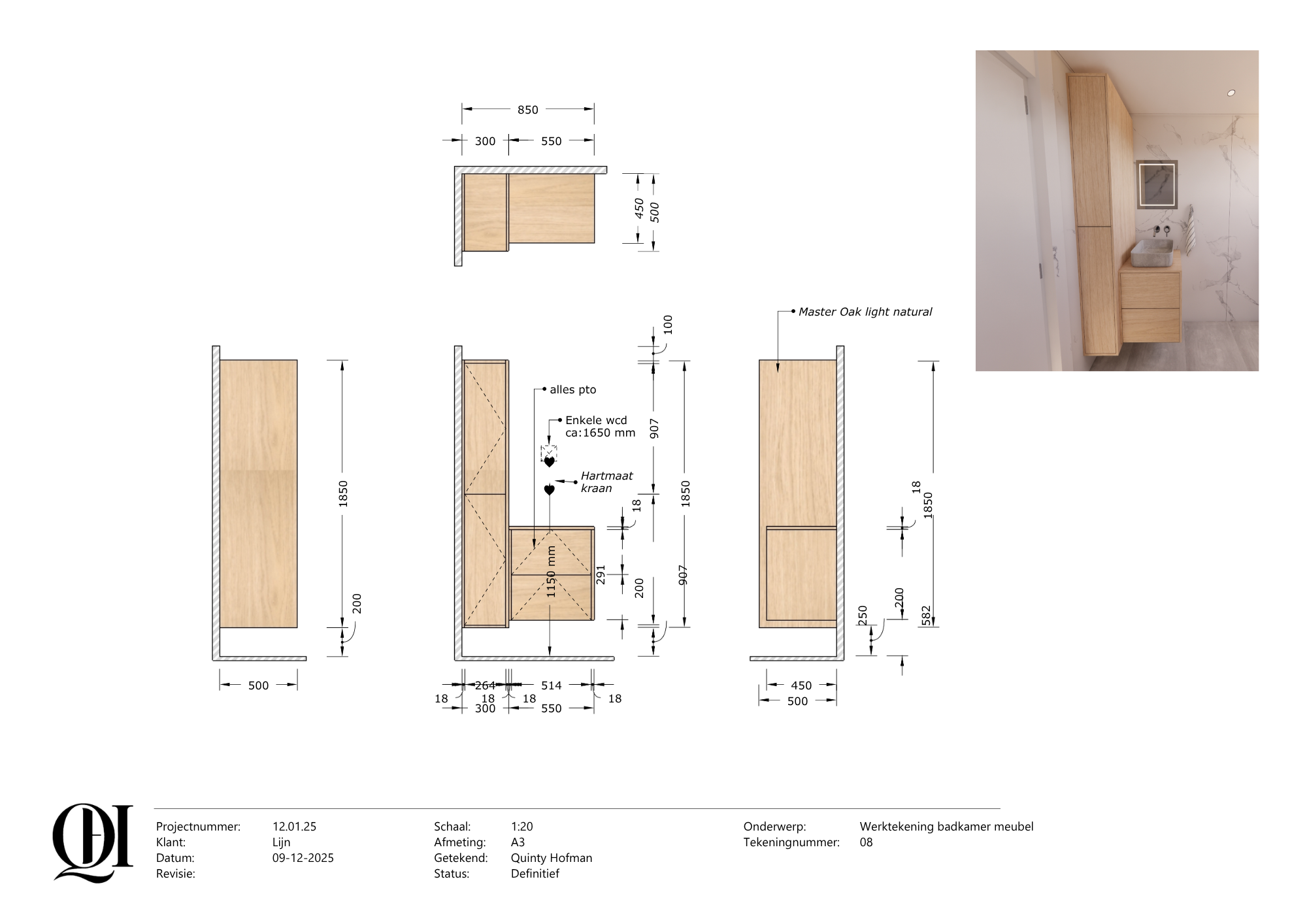 maatwerktekening fam lijn hattem